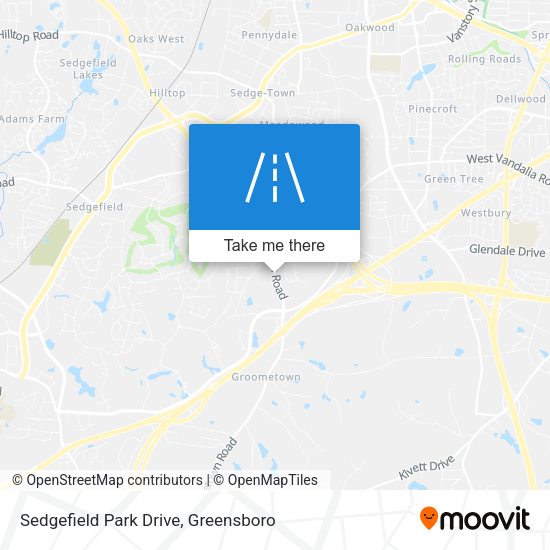 Sedgefield Park Drive map