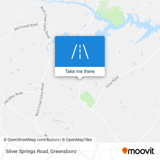 Silver Springs Road map