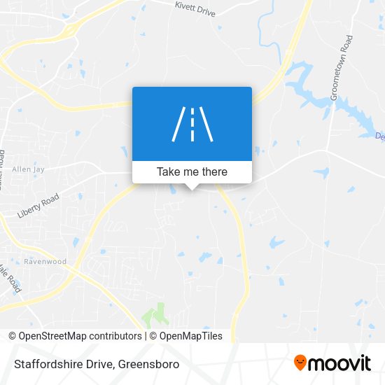 Staffordshire Drive map