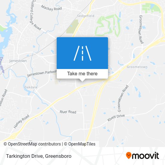 Mapa de Tarkington Drive