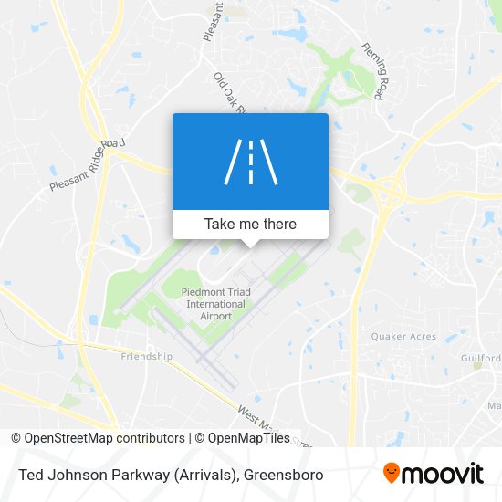 Ted Johnson Parkway (Arrivals) map