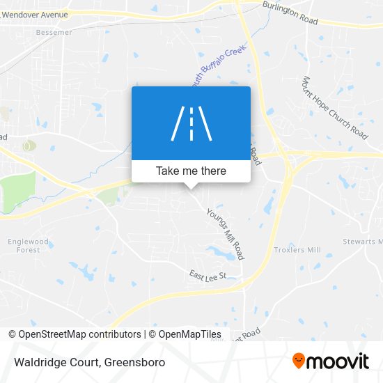 Waldridge Court map
