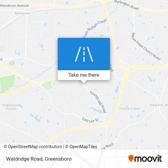 Mapa de Waldridge Road