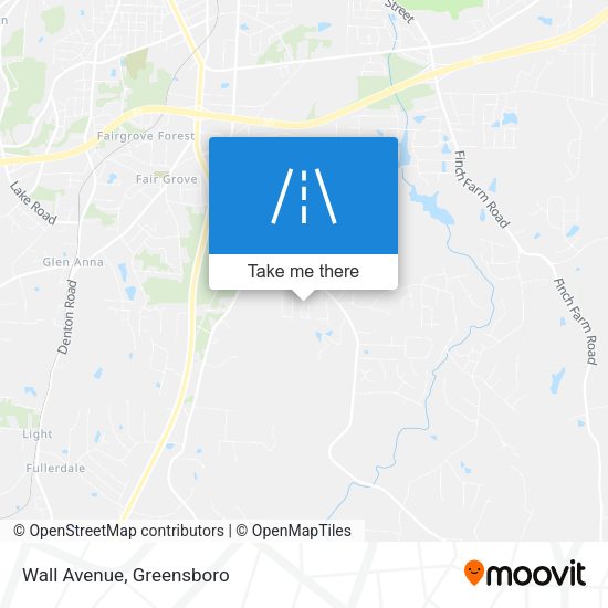 Wall Avenue map