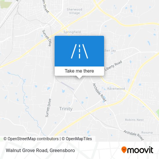 Mapa de Walnut Grove Road