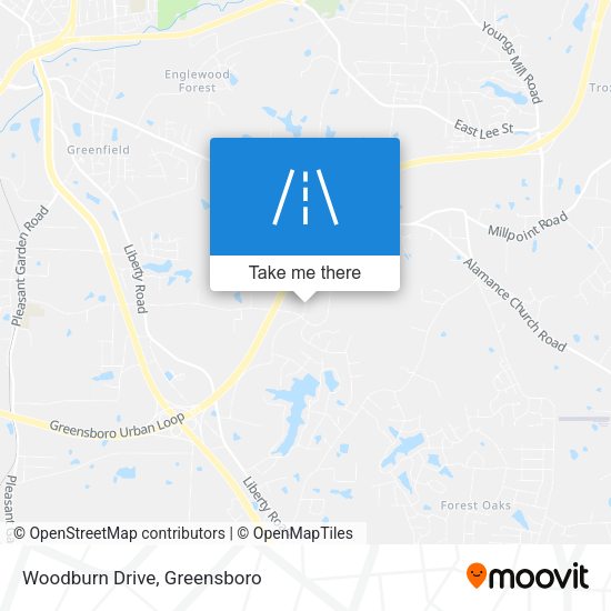 Mapa de Woodburn Drive