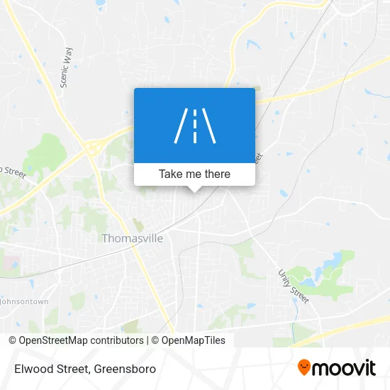 Mapa de Elwood Street