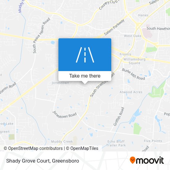 Shady Grove Court map