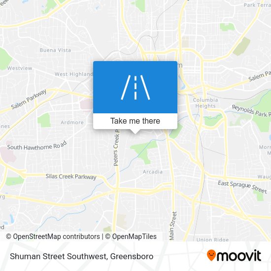 Mapa de Shuman Street Southwest