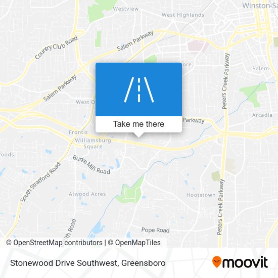 Mapa de Stonewood Drive Southwest