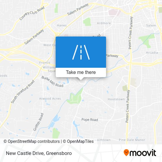 Mapa de New Castle Drive