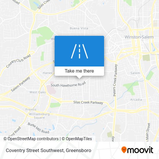 Mapa de Coventry Street Southwest