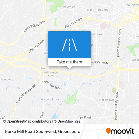 Mapa de Burke Mill Road Southwest