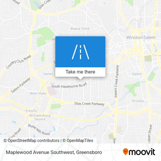 Maplewood Avenue Southwest map
