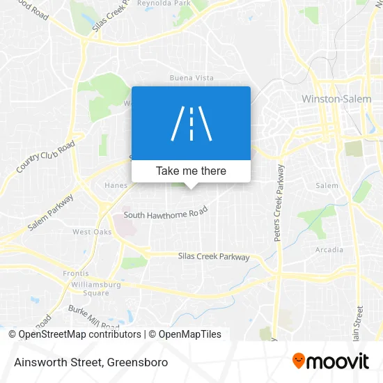 Mapa de Ainsworth Street
