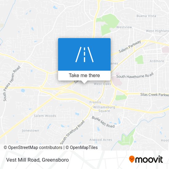 Vest Mill Road map