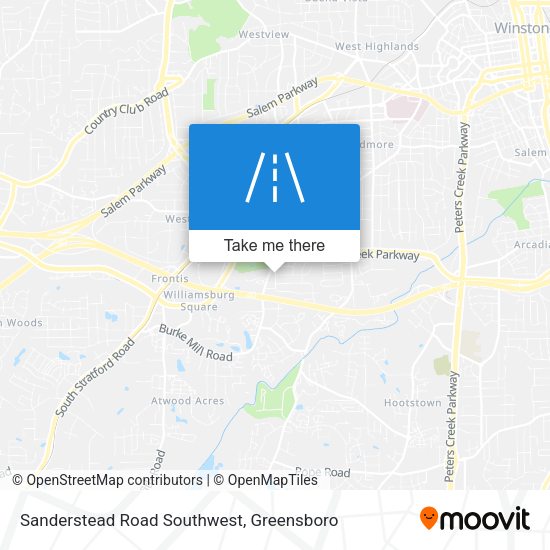 Sanderstead Road Southwest map