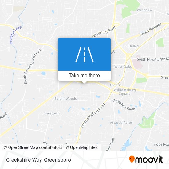 Mapa de Creekshire Way