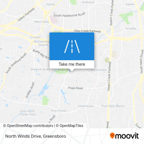 North Winds Drive map