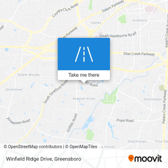 Winfield Ridge Drive map