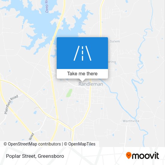 Mapa de Poplar Street