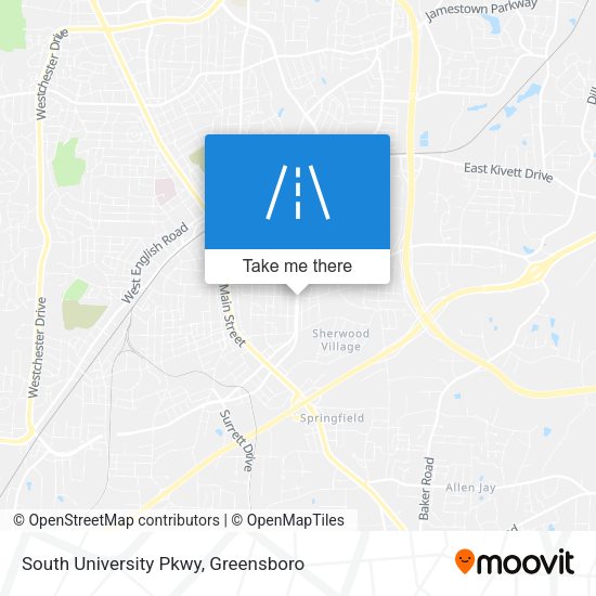 South University Pkwy map