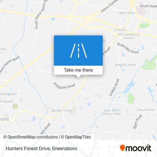 Mapa de Hunters Forest Drive