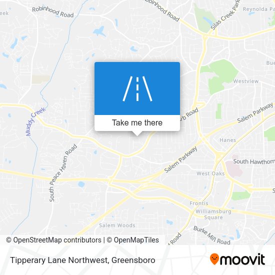 Tipperary Lane Northwest map