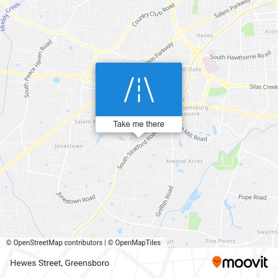 Hewes Street map