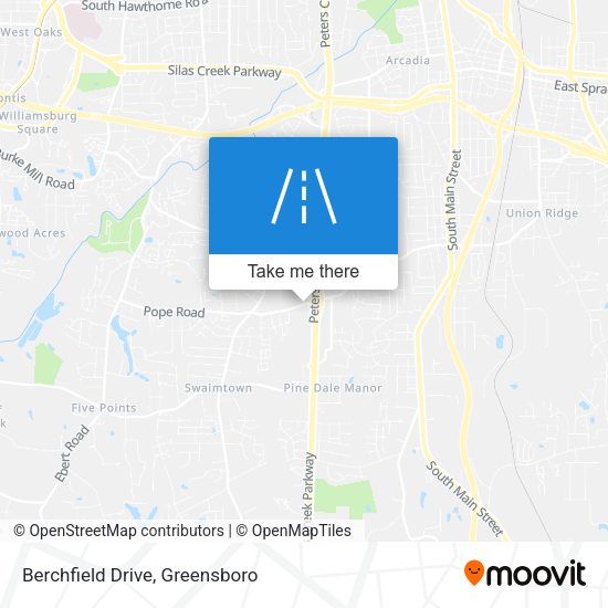 Berchfield Drive map