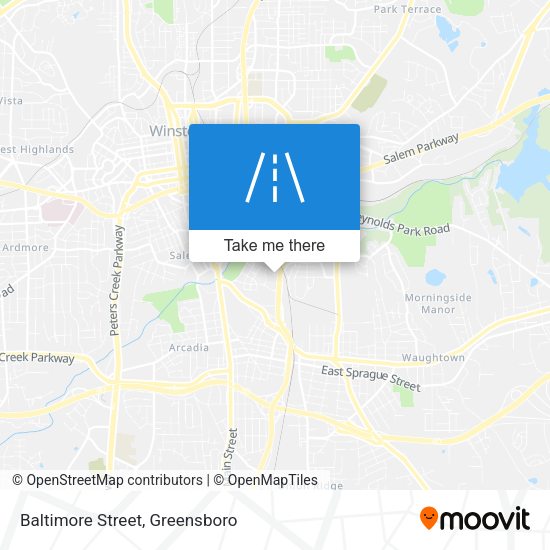 Baltimore Street map