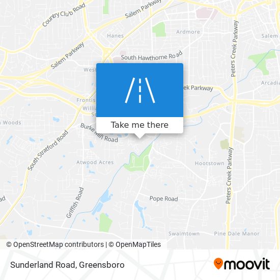 Sunderland Road map