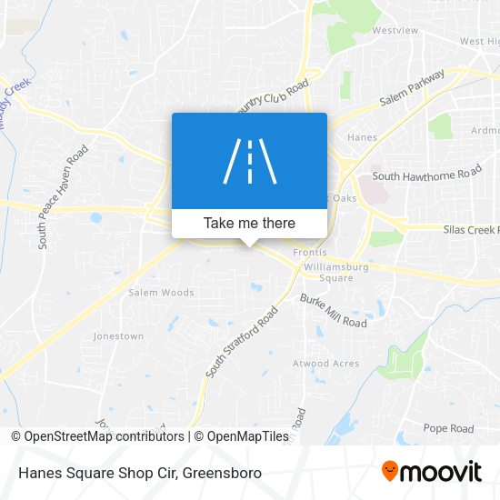 Hanes Square Shop Cir map