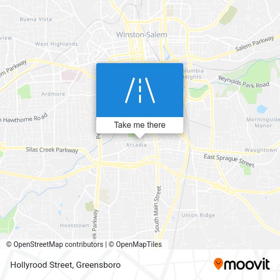 Hollyrood Street map