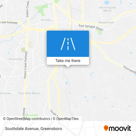 Mapa de Southdale Avenue