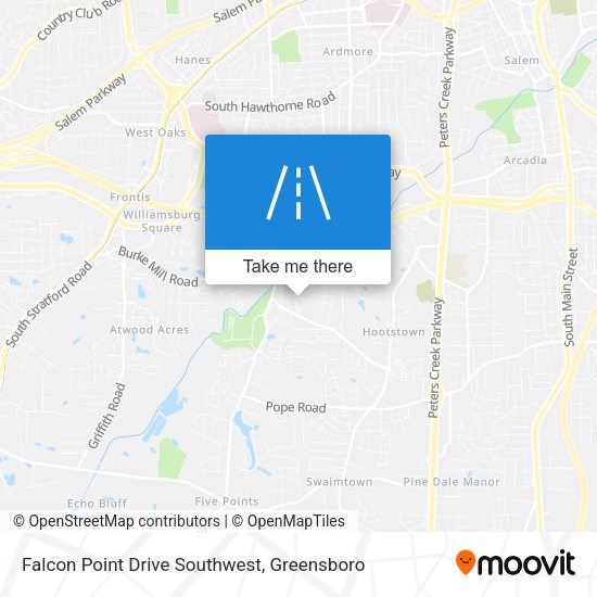 Mapa de Falcon Point Drive Southwest