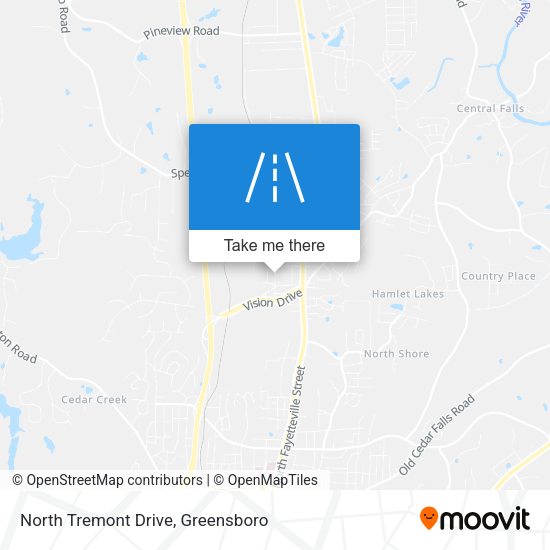 North Tremont Drive map