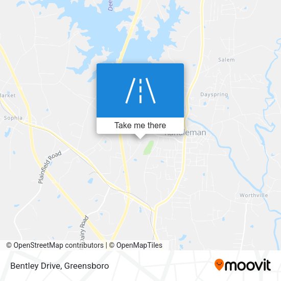 Mapa de Bentley Drive