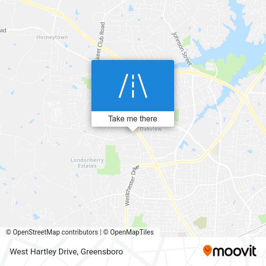 West Hartley Drive map