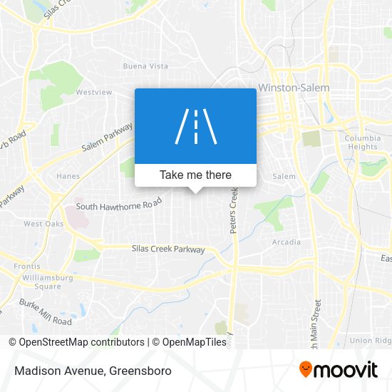 Mapa de Madison Avenue