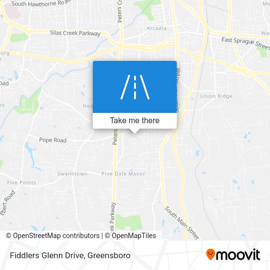 Mapa de Fiddlers Glenn Drive