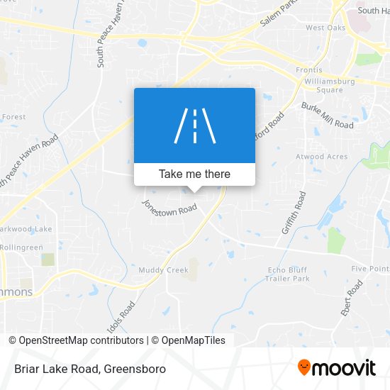 Briar Lake Road map