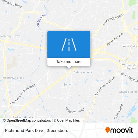 Richmond Park Drive map