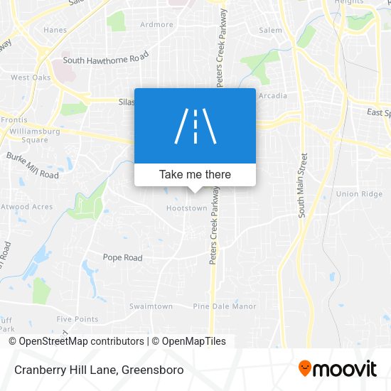 Mapa de Cranberry Hill Lane