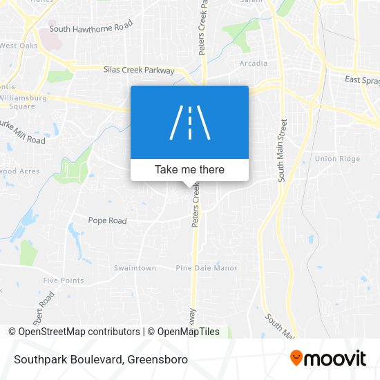 Southpark Boulevard map
