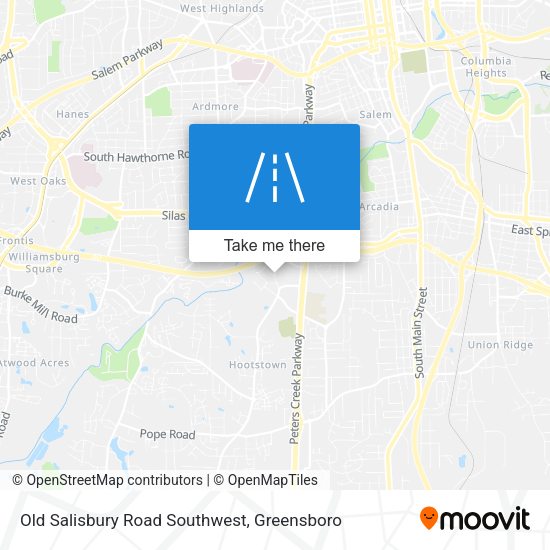 Mapa de Old Salisbury Road Southwest