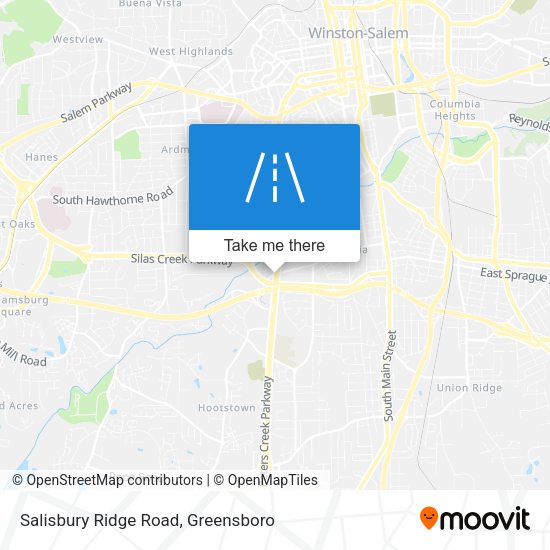 Mapa de Salisbury Ridge Road