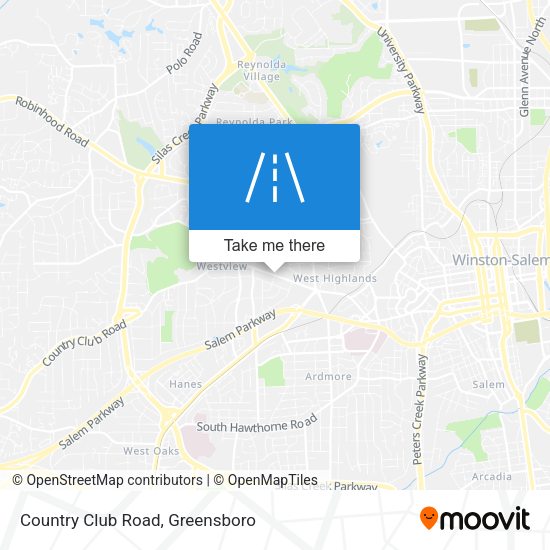 Mapa de Country Club Road