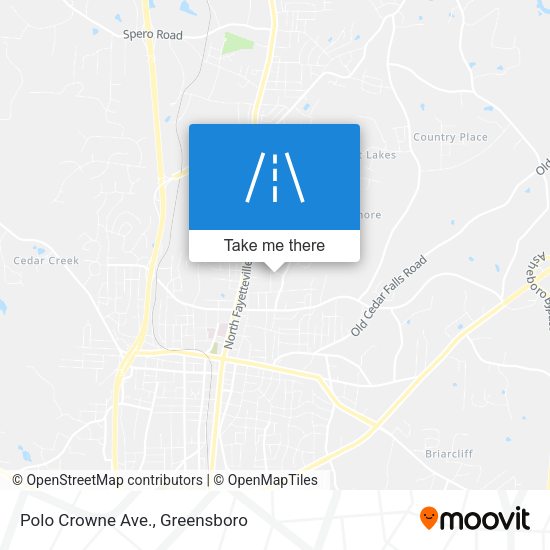 Polo Crowne Ave. map