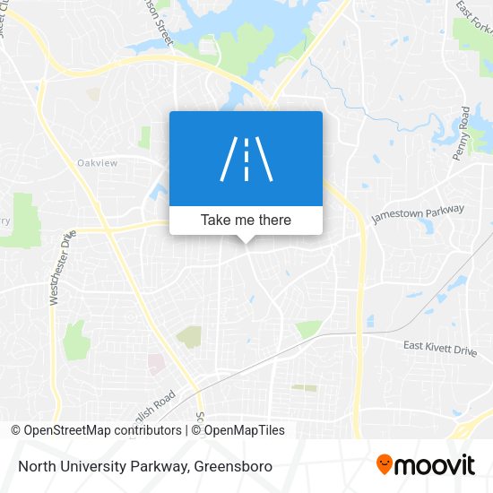 North University Parkway map